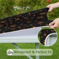 thumbnail image 6 of Black Halloween Pumpkin Faces Square Fitted Tablecloth with Elastic Edge,Square Table Cover,Washable Elastic Table Cover for Home Kitchen Party Decor 34"x34", 6 of 6