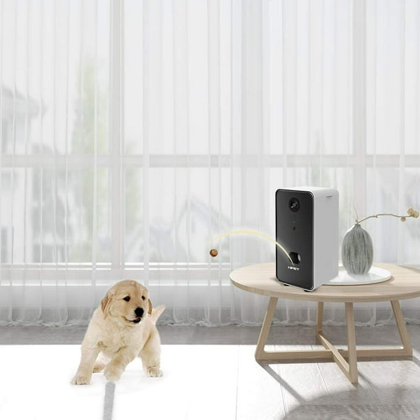 Dog facetime treat dispenser cheap