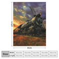 thumbnail image 4 of Nawypu  Flannel Throw Blanket for Home Couch Bed, Beautiful Steam Train Soft Cozy Lightweight Bed Blanket for Kids Adults, 4 of 6
