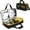 Black and Yellow, variant on Grease Gun Case Compatible with Dewalt Grease Gun 20v DCGG571B/Milwaukee Grease Gun M18 2646-20/M12 2446-20, Carrying Case Compatible with Dewalt Grease Gun, Battery & Charger ​ , Bag Only