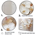 thumbnail image 3 of Designart "Minimalist Beige And Gold Orchids II" Orchids Floater Framed Wall Decor, 3 of 5