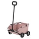 thumbnail image 4 of Cochecito para mascotas, carrito para perros, fácil de plegar para guardar, transportín para perros con ruedas. rosa, 4 of 9