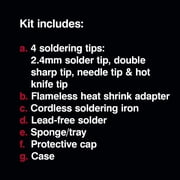 Master Appliance PI-20SiK Butane Soldering Iron Kit, Self-Igniting with Adjustable Temperature