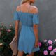 thumbnail image 5 of Vestido De Mujer, Moda Causal, Vestido Con Hombros Descubiertos, Color Puro, Cómodo Para El Verano, 5 of 6