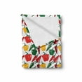 thumbnail image 2 of Peppers Soft Flannel Fleece Throw Blanket, Mexican Food Ingredients Farmland Produce Hand Drawn Arrangement Organic Peppers, Cozy Plush for Indoor and Outdoor Use, 50" x 60", Multicolor, by Ambesonne, 2 of 6