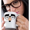 thumbnail image 2 of 3dRose, Macho Man Eye Glasses - Fun Art, 11oz Magic Transforming Mug, 2 of 8