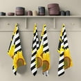 thumbnail image 5 of GZHJMY Sunflowers on A Striped Black and White Kitchen Towels Set of 4 Dishcloths Hand Towels Tea Towels Ultra Absorbent for Cleaning Washing Drying Dishes Tableware 28'' x 18'', 5 of 7