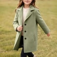 thumbnail image 6 of Dursoulink Wool Trench Coat for Kids Notched Lapel Mid-Long Overcoat with Pockets, Sizes 4Y-15Y, 6 of 9