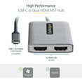 thumbnail image 4 of StarTech.com USB-C to Dual HDMI MST HUB - Dual HDMI 4K 60Hz MST14CD122HD, 4 of 6
