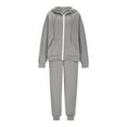 thumbnail image 6 of ShiShine Womens Sweatsuits 2 Piece Set Tracksuit 2025 Trendy Fall Long Sleeve Zip Up Sweatshirt and Sweatpants Jogger Sweatsuit, 6 of 9