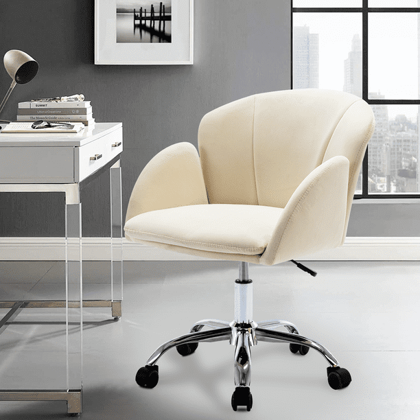 Computer Ergonomic Office Chair, Upholstered Desk Chair With Arms