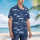 thumbnail image 3 of Balery Ornamental Fish Camisas hawaianas de manga corta para hombre, camisas playeras de corte holgado, camisas de vacaciones con botones,X-Large, 3 of 7