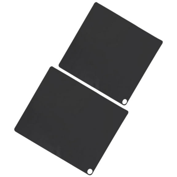 Milisten 2Pcs Kitchen Gadgets Induction Cooktop Mats Black Silicone Non-slip for Home Users 9.8x9.8in