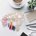 thumbnail image 2 of 1 Set Unicorn Mirror Craft Set Wooden Diy Painting Canvas For Children's Art Projects, 2 of 8