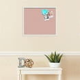 thumbnail image 3 of PinPix 24x20 Custom Cork Bulletin Board Pink Pastel Poster Board Has a Fabric Style Canvas Finish, Framed in Pink Pastel, by ArtToFrames (PinPix-1813), 3 of 5