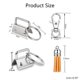 thumbnail image 2 of 70pcs/Set for Key Lanyard Hardware Set Keychain Making Hardware Supplies Leather Keychain Tassels Set for Keychain Wrist, 2 of 4