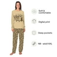 thumbnail image 2 of Leopard Matching Family Christmas Pajamas, It's The Most Wonderful Time Holiday Set, Standard To Plus Size, 2 of 7