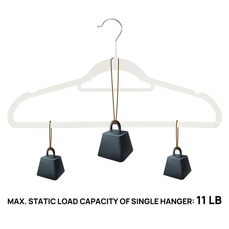  TechZoo 50 Pack Premium Quality Velvet Hangers, Anti