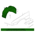 thumbnail image 2 of New Genuine BMW Cover Wheel Housing Front (1995-2001) OE 51718150290, 2 of 7