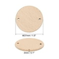 thumbnail image 2 of Uxcell Wood Circles, 60 Pack Round Wooden Discs with Holes Unfinished Wooden Circles Blank Wood Coins Slices, 2 of 5