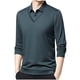 thumbnail image 2 of Blusa y camisa de manga larga con cuello vuelto para hombre, informal, con estampado y cremallera, de poliéster., 2 of 9