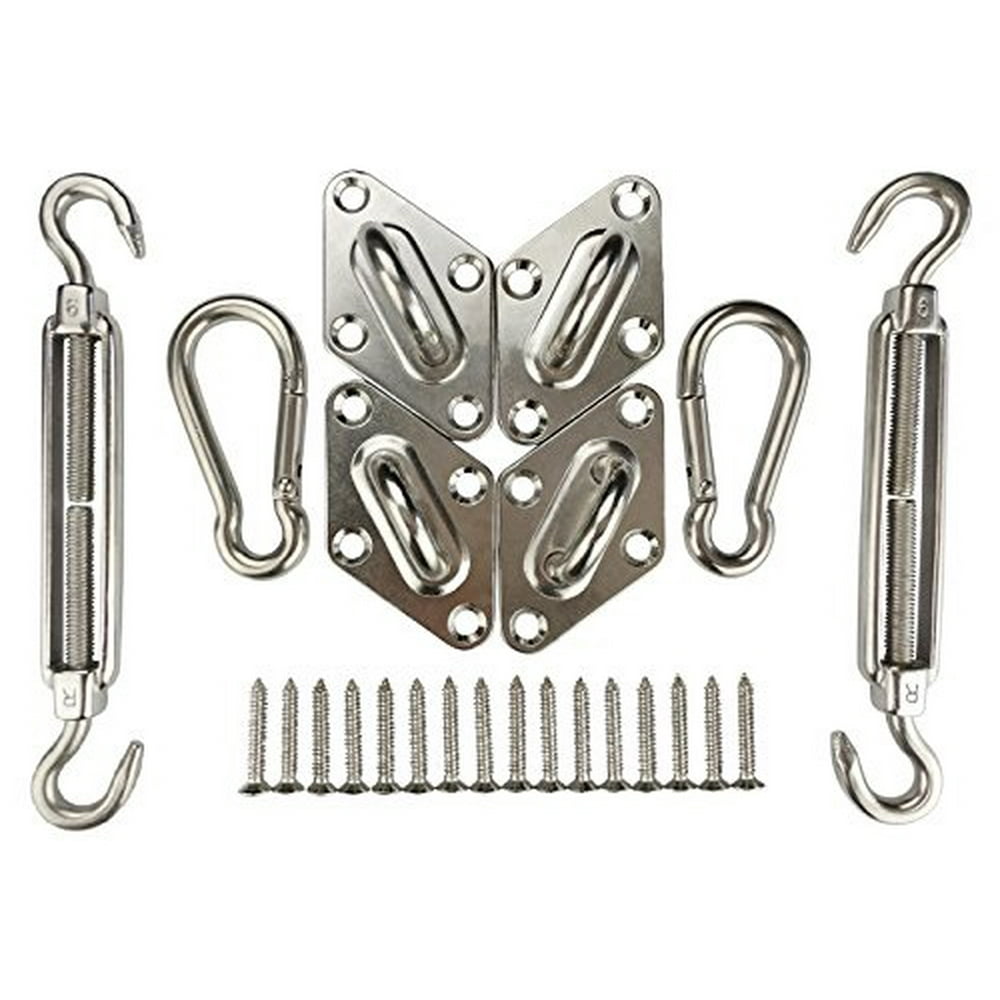 Sun Shade Sail Installation Stainless Steel Heavy Duty Hardware Kit of
