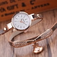 thumbnail image 2 of Kcodviy Women Leather Analog Quartz Wrist Watches Women Quartz Arabic Watch With Leather Fashion Numerals Small Women'S Watch 20Mm Leather Watch Band Wide Leather Watch Bands Large Face Watches For Me, 2 of 4