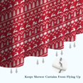 thumbnail image 6 of Red Christmas Pattern Shower Curtain 36"x72" ,Bathroom Decorative Shower Curtains Set with 12 Hooks,Modern Waterproof Washable Shower Curtain, 6 of 6