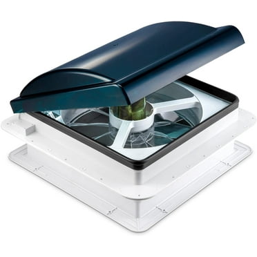 Hike Crew 14" Roof Vent Fan, 16.6" x 16.6", Manual, for RV Parts with Screws & Garnish