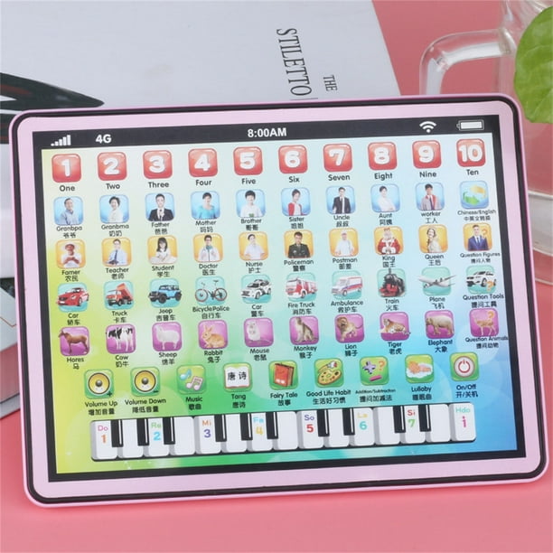 Juguetes para piscina, juguetes para bebés, juguetes para niños pequeños, tableta de aprendizaje con simulación para niños, juguete educativo para niños pequeños, juego electrónico de actividades para