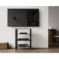 thumbnail image 2 of FITUEYES Stereo Stand Media Component Stand Audio Cabinet AV Shelf for/Apple Tv/ps4, 2 of 7