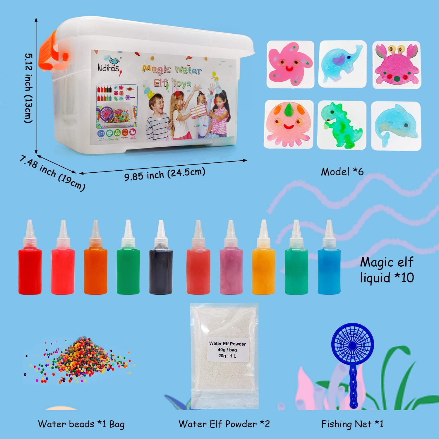 Kiditos 2023 New Magic Water Elf Toy Kit, 10 Colors Ubuy Nepal