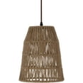 thumbnail image 4 of Mark&Day Chandelier Pendant Lights, Mercer Woven Rattan Global Eclectic Tan Ceiling Light Fixture for Kitchen Island, Foyer, Dining Room, Bedroom and Living Room (11" H x 9" W x 9" D), 4 of 6