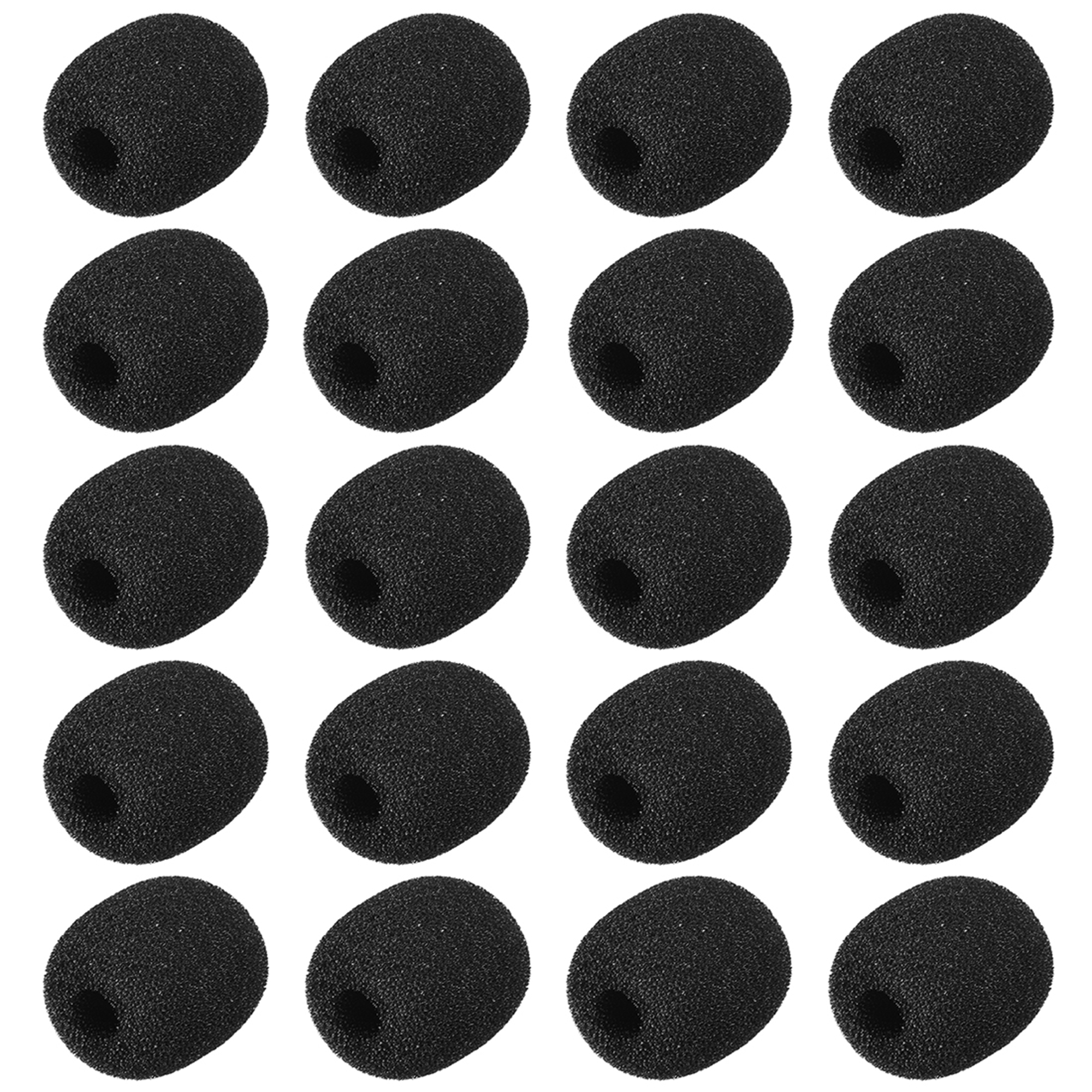 20 PCS Foam Mic Cover Headset Microphone Windscreen Shield Protection
