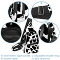 thumbnail image 2 of ERJLKXP Cow Texture Print Small Mens Women Crossbody Chest Bag, Travel Over Shoulder Sling Bag Backpack Men Side Bag,Daypack, 2 of 6