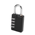 thumbnail image 1 of Luggage Locks Suitcase Lock Black 4 Digit Combination  Security Heavy Duty Luggage Locks For Wardrobe Cabinet FenceS, 1 of 8