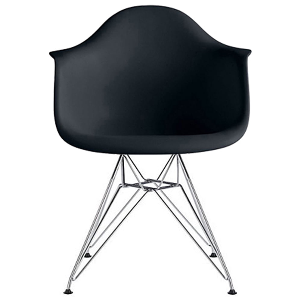 2xhome Black Mid Century Modern Industrial Plastic Dining Chairs Eiffel