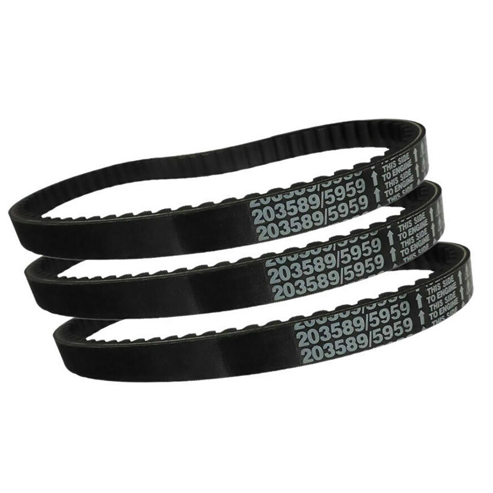 3x Replacement Part Number 5959/203589 Kart Drive Belts Oil-Resistant and Heat-Resistant for Karting Applications