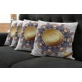 thumbnail image 5 of Ambesonne Mandala Throw Pillow Cover 4 Pack, Floral Boho, 16", Multicolor, 5 of 5