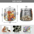 thumbnail image 2 of Yayeee Ashtray with Lid for Cigarette Smokeless Stainless Steel Home Ash Holder, Purple Floral Tomatoes, 2 of 7