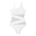 thumbnail image 2 of Aayomet Swim Suit Chlorine Resistant Square Neck One Piece Swimsuit,White XL, 2 of 5