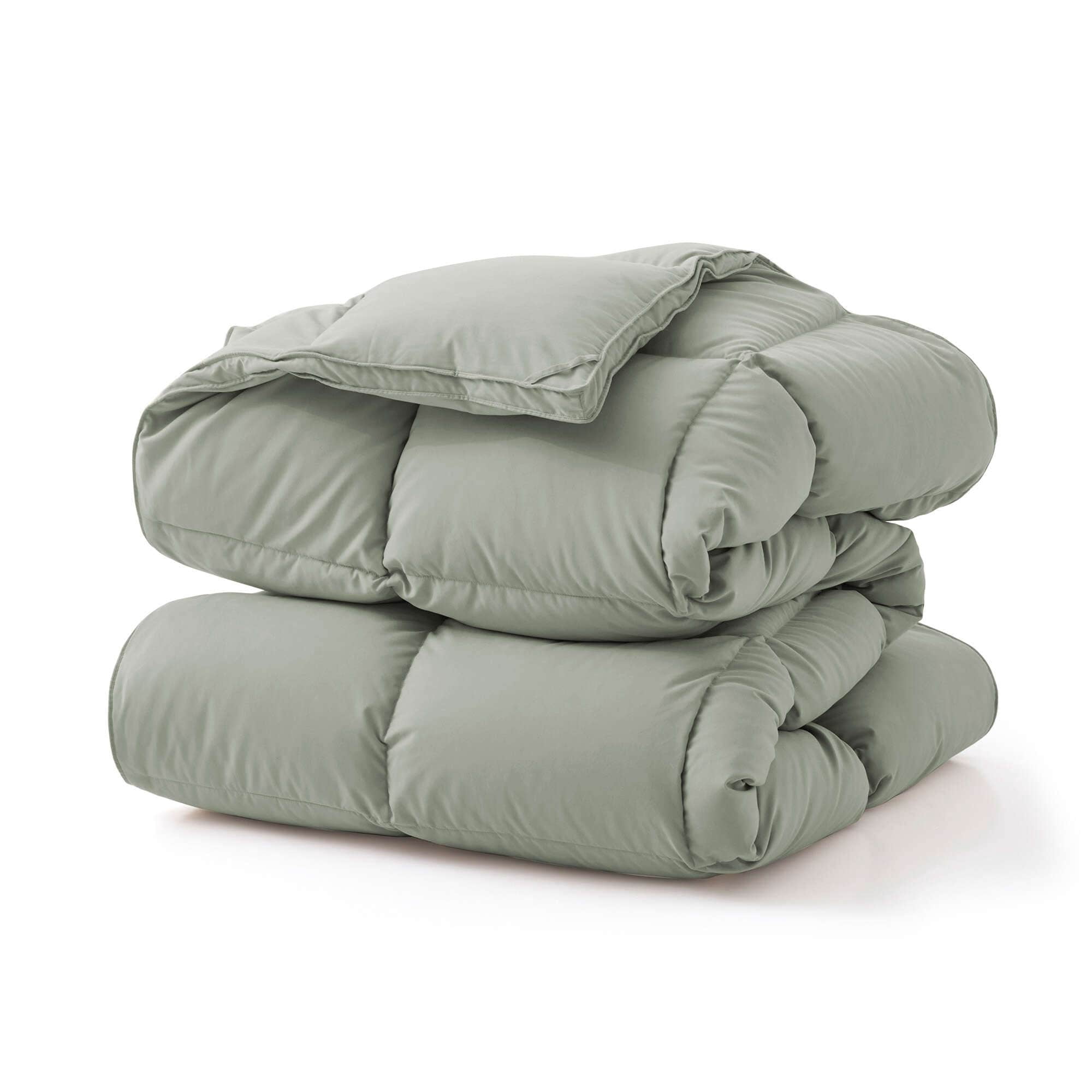Peace Nest All Season & Lightweight Ultra Soft 360 TC White Goose Down Duvet Comforter Twin - All-Season Sage Green
