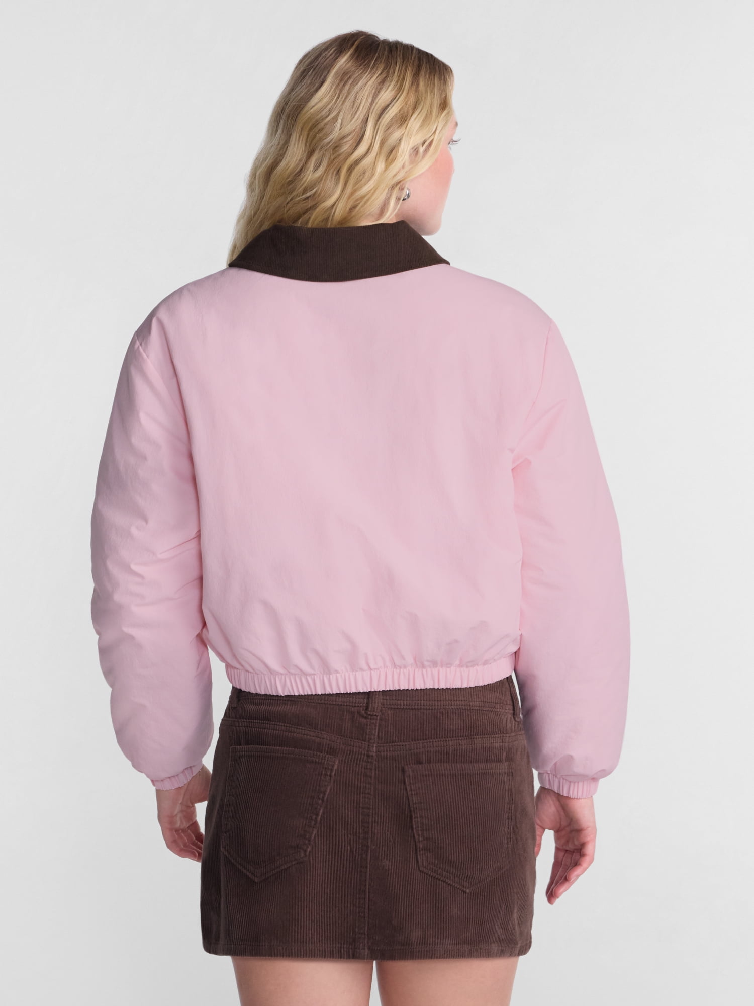 No Boundaries Puffer Barn Jacket, Women's and Women's Plus XXS-4X