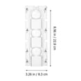 thumbnail image 2 of Miangastore Candles Making Supplies Transparent Two Piece Design 1 Set 1.8x3.3x9in, 2 of 8