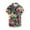 Pink#1, variant on UVEASISHA Men Hawaiian Shirt Big and Tall Casual Beach Shirts Summer Tropical Print Button Down Shirt Regular fit Short Sleeve Floral Shirts Spring Sale 2025 Black#1 L