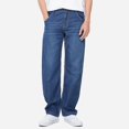 thumbnail image 5 of Pantalones vaqueros de verano para hombre, de talla grande 44, 46 y 48, finos, holgados, clásicos, de pierna recta, 100 % algodón, de marca, a la moda, informales, 5 of 5