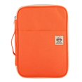 thumbnail image 2 of JAKAGO Multi-Functional Portfolio Travel File Organizer Business Waterproof A4 Document Bag Zippered Case Pouch for Notebook, Ipad, Journals, Sketchbooks Carrying Case (Orange), 2 of 4