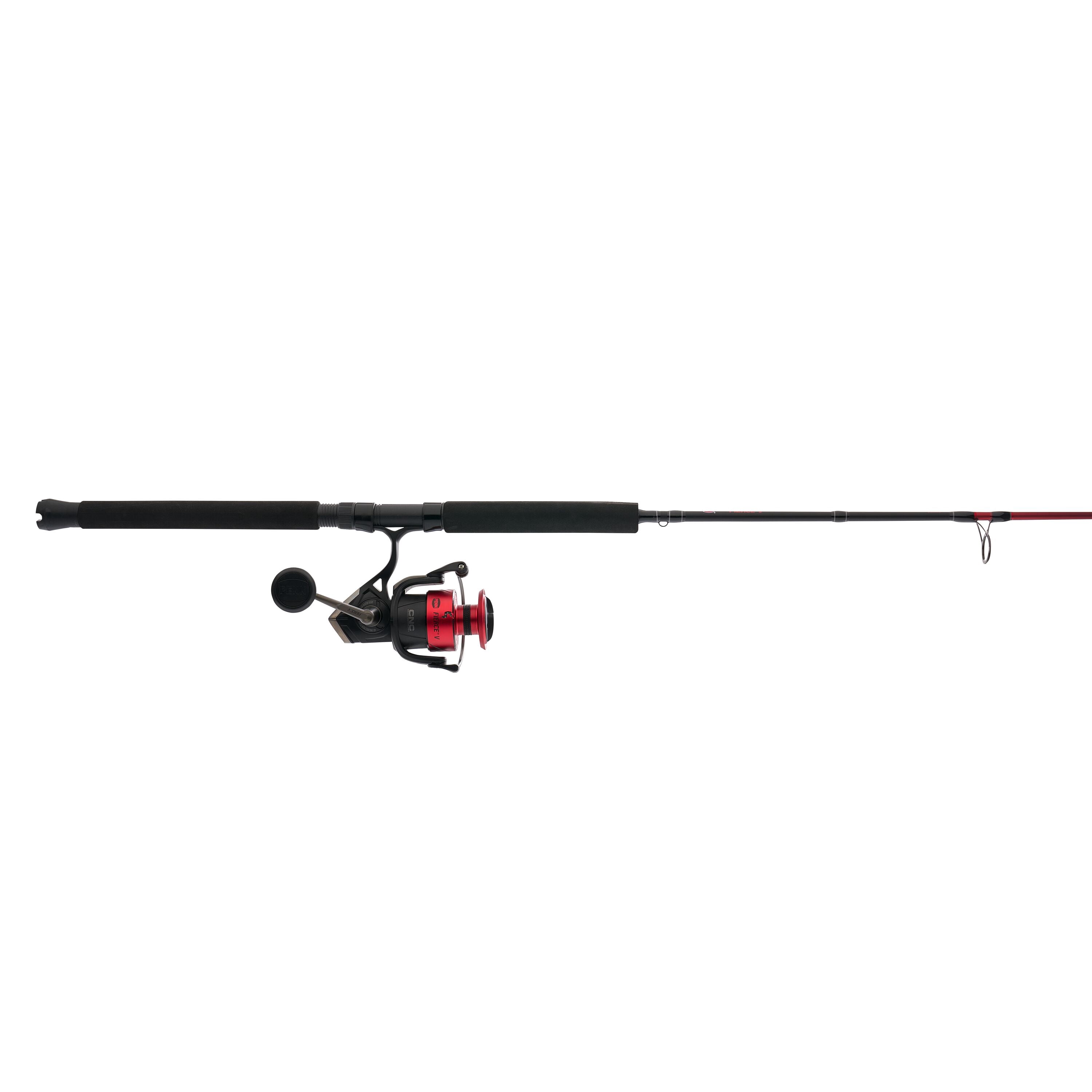 PENN Fierce® V Combo, 6'6" 1-pc Medium Heavy Fishing Rod, 6000-Size Reel