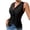 Black, variant on QSXADF Women's Sleeveless Blazer Vests Button Closure V Neck Hoodless Solid Fall Casual Ladies Outdoor Jacket
