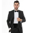 thumbnail image 4 of Juego de 3 piezas para hombre: pajarita, fajín y pañuelo clásicos para fiestas, bodas y graduaciones., 4 of 7